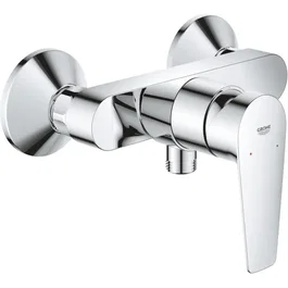 GROHE - Mitigeur de douche monocommande à poser mural chromé, économique en eau, compatible perçage 2 trous, garantie 5 ans