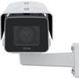 Axis P1385-E Caméra de surveillance extérieure IP robuste 2MP/1080p, grand angle varifocal, résistante aux impacts, avec audio bidirectionnel et détection IA
