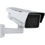 Axis P1385-E Caméra de surveillance extérieure IP robuste 2MP/1080p, grand angle varifocal, résistante aux impacts, avec audio bidirectionnel et détection IA
