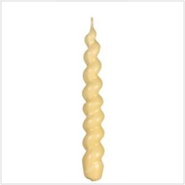 CERABELLA Bougie Spirale N26 Brute 2,3x17cm (Lot de 4)