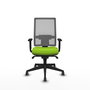 PIQUERAS Y CRESPO Chaise de bureau Horna, mécanisme synchrone, pistache et gris