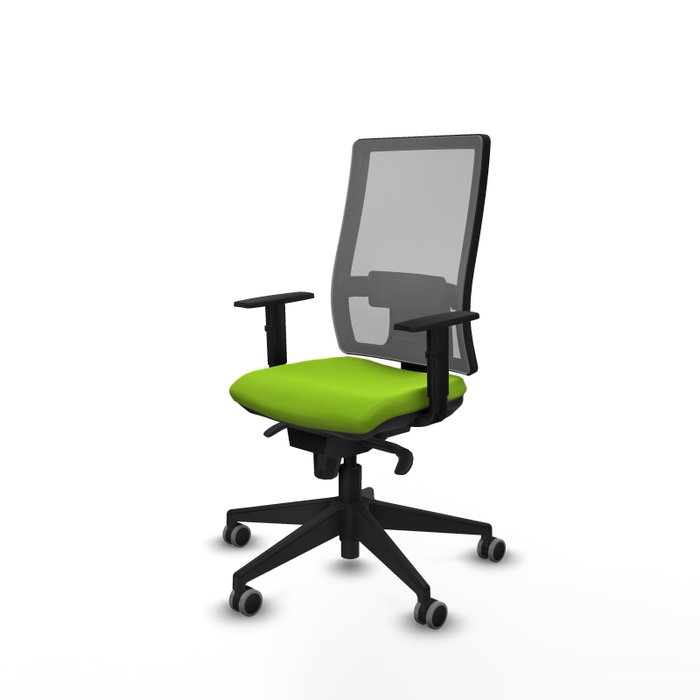 PIQUERAS Y CRESPO Chaise de bureau Horna, mécanisme synchrone, pistache et gris PIQUERAS Y CRESPO Chaise de bureau Horna, mécanisme synchrone, pistache et gris
