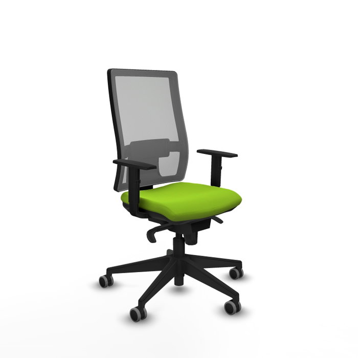 PIQUERAS Y CRESPO Chaise de bureau Horna, mécanisme synchrone, pistache et gris PIQUERAS Y CRESPO Chaise de bureau Horna, mécanisme synchrone, pistache et gris