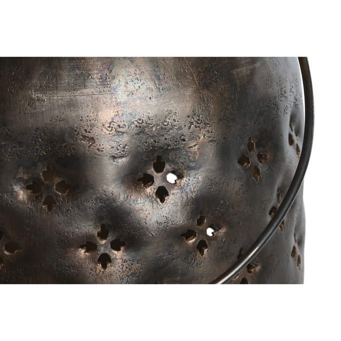 DKD Home Decor Bougeoir Bronze Doré Aluminium 22 x 22 x 24 cm