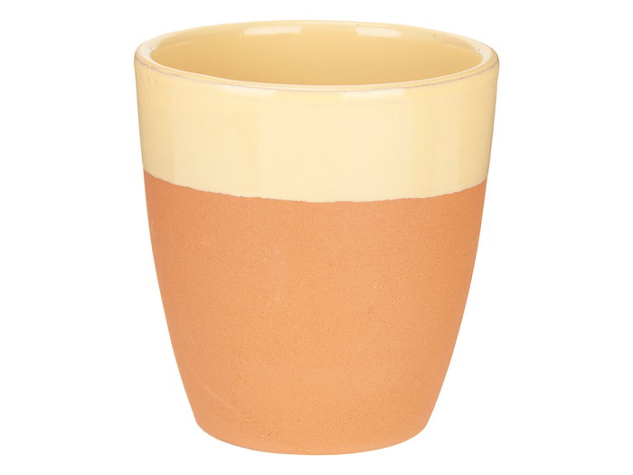 La Dehesa Verre en Terre Cuite Jaune 330 ml 9x9x9,5 cm (Four, Micro-ondes, Lave-vaisselle) (Set de 24)