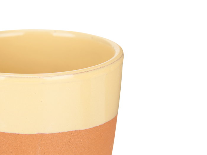 La Dehesa Verre en Terre Cuite Jaune 330 ml 9x9x9,5 cm (Four, Micro-ondes, Lave-vaisselle) (Set de 24)