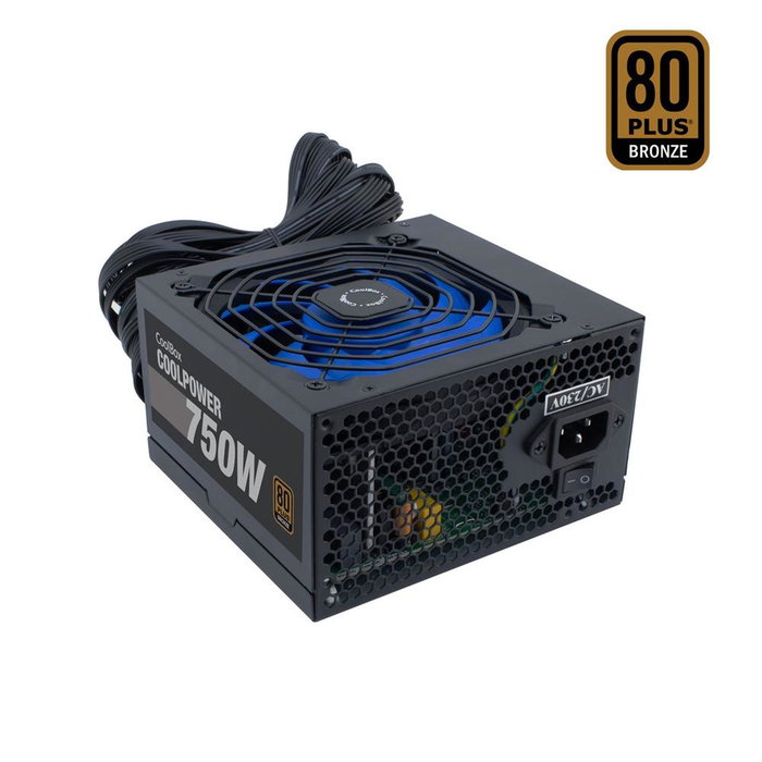 Coolbox Fuite Alimentation CoolPower Gaming ATX 750W 80 PLUS Bronze, 120mm Silencieuse Coolbox Fuite Alimentation CoolPower Gaming ATX 750W 80 PLUS Bronze, 120mm Silencieuse
