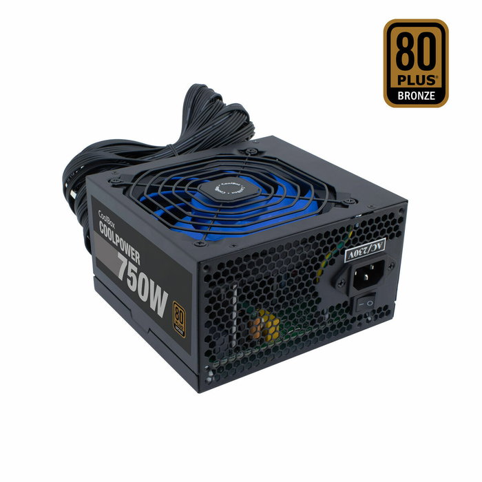 Bloc d’Alimentation CoolBox COO-FACPO-750 ATX 750 W 80 Plus Bronze Bloc d’Alimentation CoolBox COO-FACPO-750 ATX 750 W 80 Plus Bronze