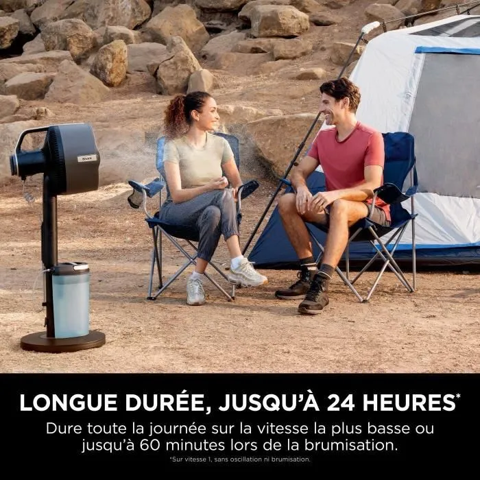 Shark FA300EU FlexBreeze Pro Mist - Ventilateur brumisateur portable 5 vitesses, 24h autonomie, usage intérieur et extérieur - Réf. FA300EU