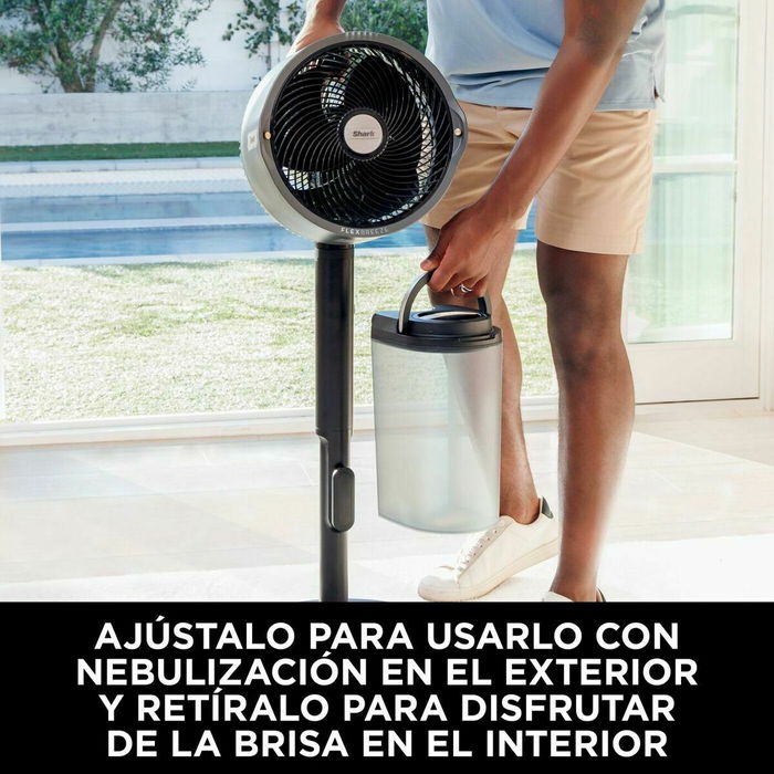 Shark FA300EU FlexBreeze Pro Mist - Ventilateur brumisateur portable 5 vitesses, 24h autonomie, usage intérieur et extérieur - Réf. FA300EU