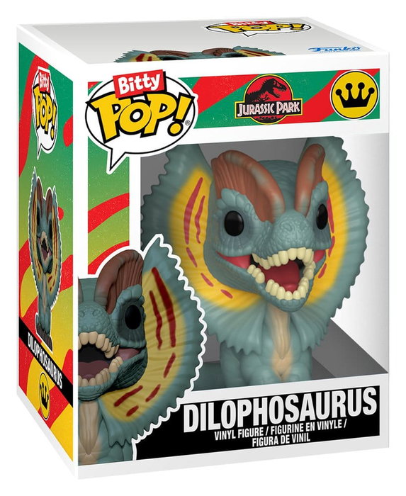 Funko Pack de 2 figurines Bitty POP! Jurassic Park Vinyl Tyrannosaurus Fossil & Dilophosaurus