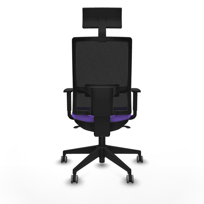 Piqueras y Crespo 1D066G1 Chaise de Bureau Lila avec Appui-tête