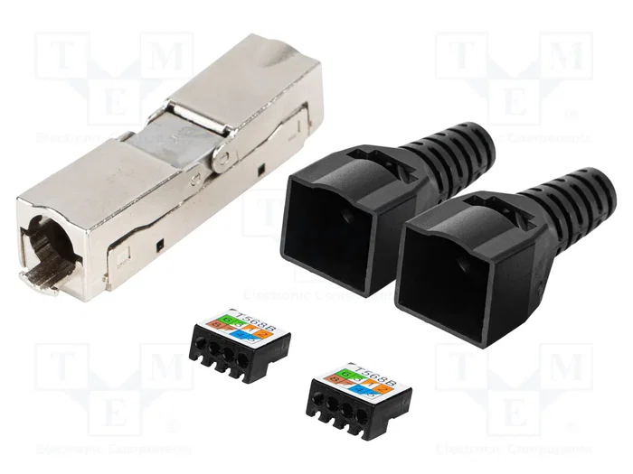 LANBERG Connecteur RJ45 Cat 6 Argent