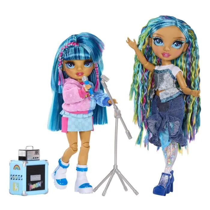 Rainbow High Jr High - Poupée Fashion Dolls Skyler - Rockband - Collection de 4 personnages de 22 cm