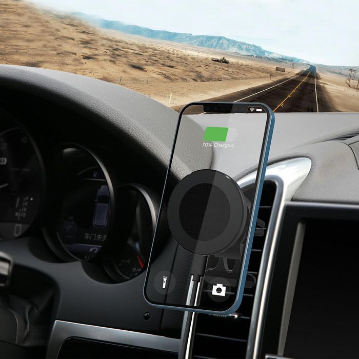 eSTUFF Chargeur sans fil magnétique pour voiture pour iPhone 12 et iPhone 13