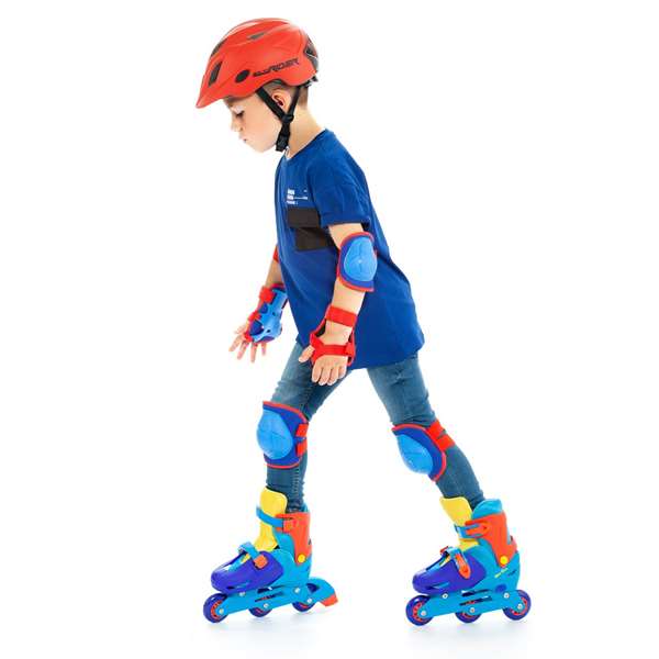 Molto - Set de protections pour enfant 6 pièces - Taille M - Bleu - En plastique