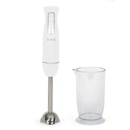 Livoo DOP245W - Mixeur plongeant 400 W - 2 vitesses - Bol gradué 700 ml - Lames en acier inoxydable - Blanc