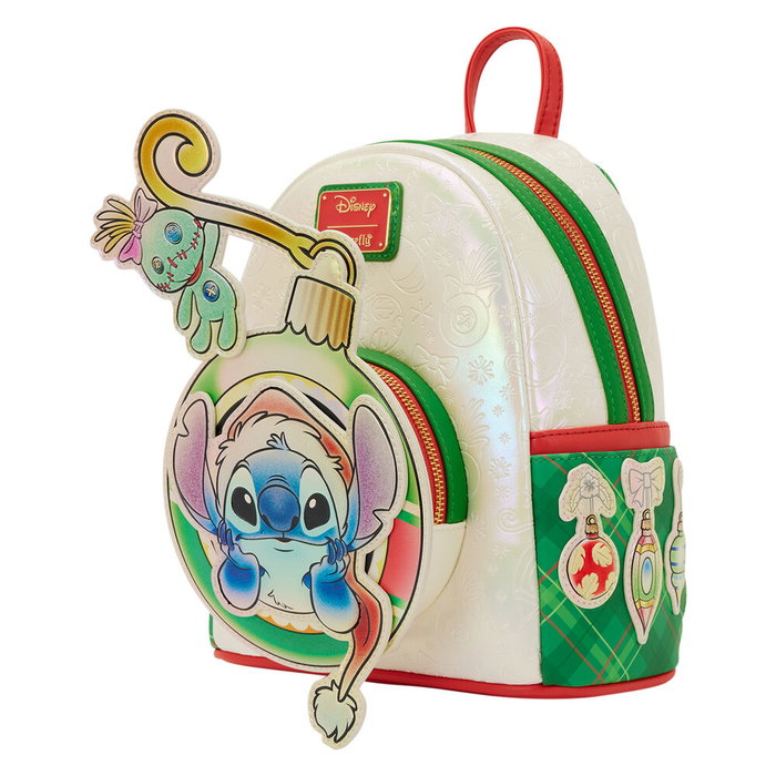 LOUNGEFLY Sac à dos Holiday Stitch Disney 26 cm