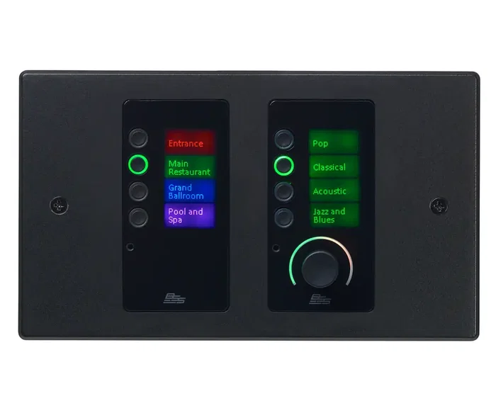 BSS EC-8BV Contrôleur Ethernet 8 Boutons avec Contrôle de Volume pour Systèmes HiQnet