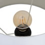 BigBuy Home Lampe de bureau Blanc Noir Doré Fer 40 W