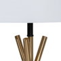 BigBuy Home Lampe de bureau Blanc Noir Doré Fer 40 W