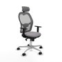 Piqueras y Crespo Chaise de Bureau avec Appui-tête Jorquera 1D086N2 Gris