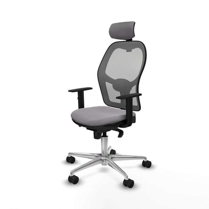 Piqueras y Crespo Chaise de Bureau avec Appui-tête Jorquera 1D086N2 Gris