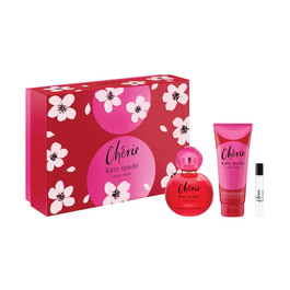 Kate Spade - Coffret Parfum Cherie pour Femme: Eau de Parfum 100 ml + Eau de Parfum 7.5 ml + Lotion Hydratante pour le Corps 100 ml