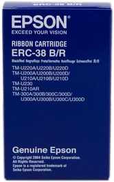 Epson ERC-38 BR Carte de crédit Noir / Rouge Carte de crédit Carte de crédit Carte de Nylon C43S015376