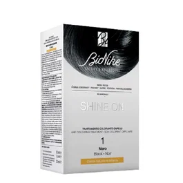 BioNike Shine On Teinture permanente pour cheveux 1 Black, 145 ml