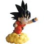 Plastoy Tirelire Dragon Ball Son Goku Enfant sur Nuage Magique - Licence Officielle - Plastique - 22 cm