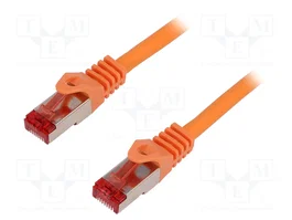 LOGILINK Cordon de raccordement Cat 6 S/FTP 1,5 m RJ45 orange