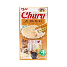 Churu Vet Receta De Pollo 1 Bolsa 4 Sticks De 14G Snack pour Chat