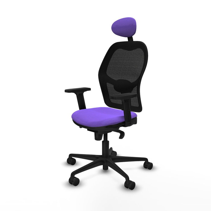 Piqueras y Crespo Chaise de Bureau avec Appui-tête Jorquera 2D036N1 Lila