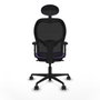 Piqueras y Crespo Chaise de Bureau avec Appui-tête Jorquera 2D036N1 Lila