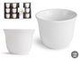 VESSIA Tasses en Porcelaine Blanche 120 ml - Lot de 48 pièces
