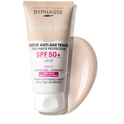 Byphasse Crème Visage Anti-âge Teintée SPF50+ light 50 ml