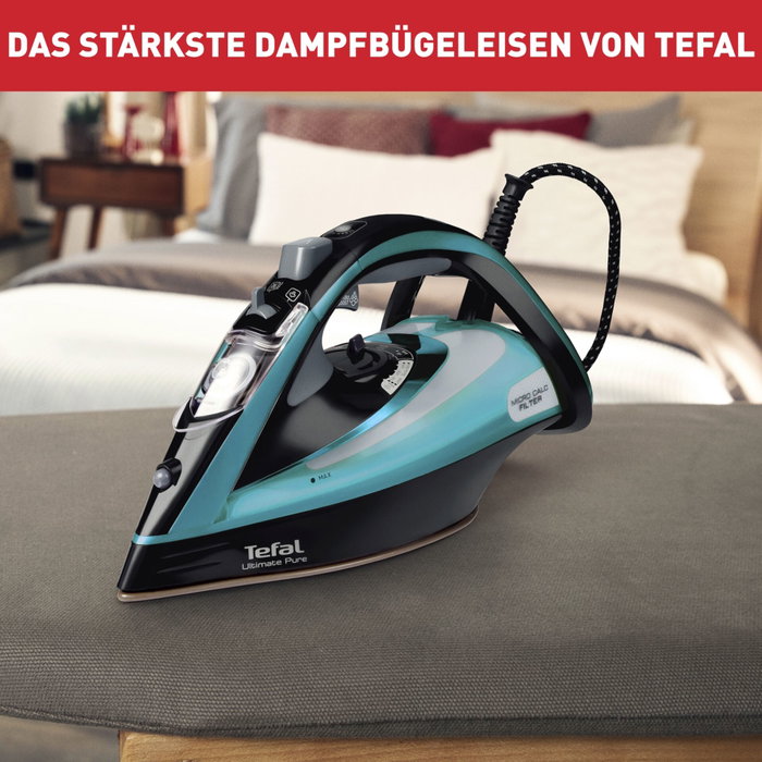 Tefal FV 9844 Ultimate Pure Steam Iron Bleu / Noir