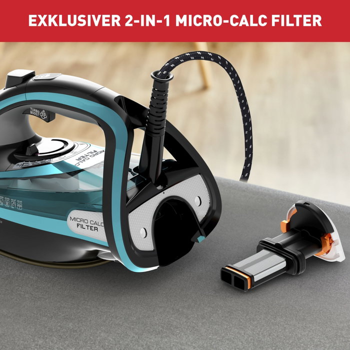 Tefal FV 9844 Ultimate Pure Steam Iron Bleu / Noir
