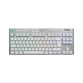 Logitech G G915 TKL X - Clavier gamer sans fil AZERTY, switches tactiles, rétroéclairage - Blanc