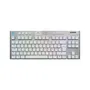 Logitech G G915 TKL X - Clavier gamer sans fil AZERTY, switches tactiles, rétroéclairage - Blanc