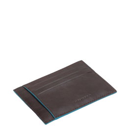 Piquadro Blue Square Porte-cartes en cuir pour homme et femme, Référence PP2762B2R, Couleur Mogano, Cuir véritable
