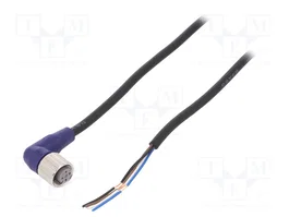 OMRON Câble pour capteurs M12 femelles angulaires 5m 4 broches