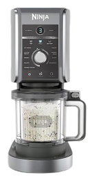 Ninja Creami Deluxe NC502EU - Machine à glaces et boissons glacées, Noir et Argent