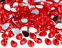 Innspiro Gemmes décoratives acryliques goutte rouge 10x14mm, 1000u. approx.