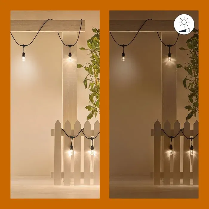 Wiz - Guirlande lumineuse connectée extérieure 15m, 12 ampoules LED multicolores, pilotable WiZ