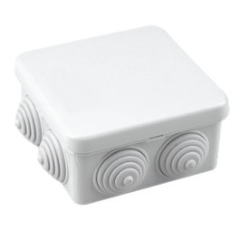 GSC Evolution Boîte de connexion carrée 80x80x40mm IP55 Gris
