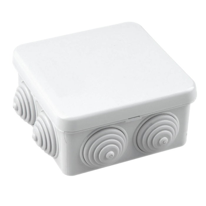 GSC Evolution Boîte de connexion carrée 80x80x40mm IP55 Gris GSC Evolution Boîte de connexion carrée 80x80x40mm IP55 Gris