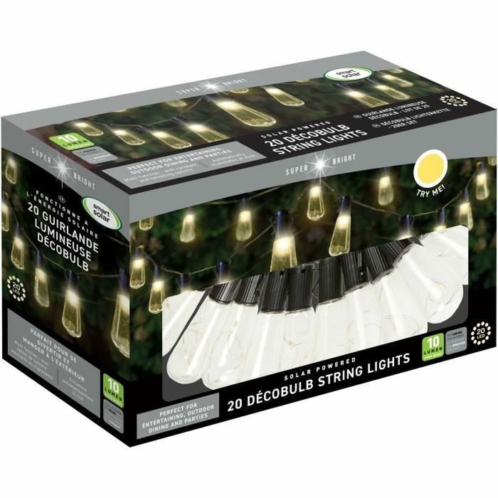 Smart Garden Guirlande DécoBulb 10L - 20 ampoules - 10m - Blanc chaud Smart Garden Guirlande DécoBulb 10L - 20 ampoules - 10m - Blanc chaud