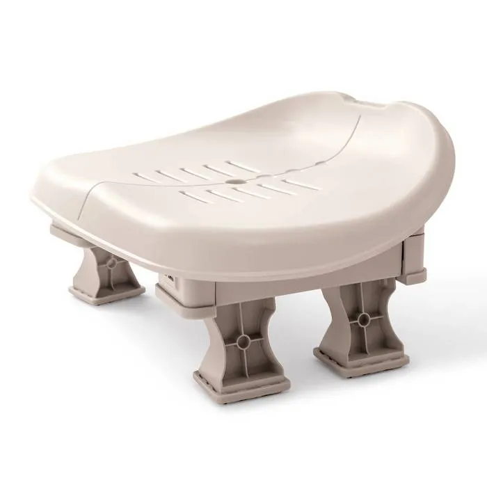 Intex Siège Jacuzzi Pure Spa 28502, réglable en hauteur (7.5/15 cm), protection des pieds, beige 47x36x22 cm
